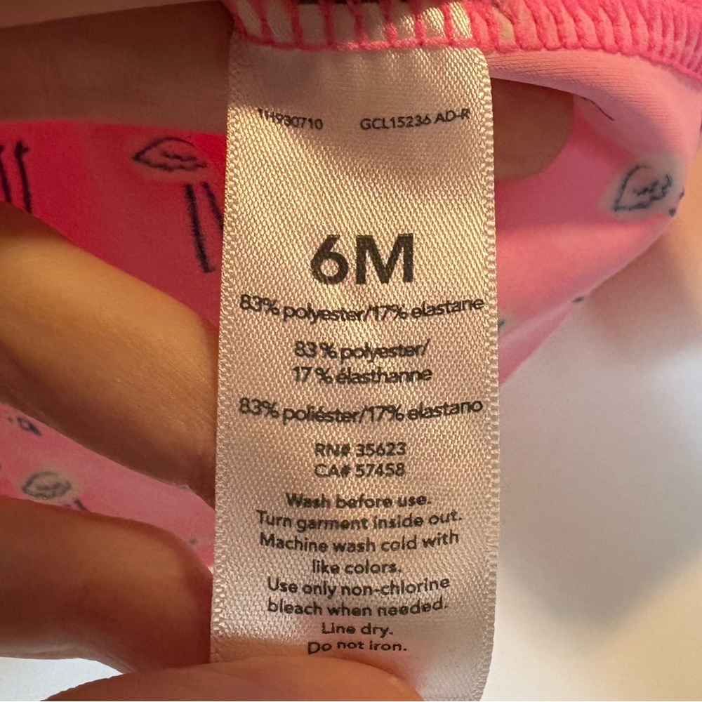 Carter's Pink Ruffle Rashguard Swim Set - Picture 4 of 4
